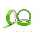Rubber adhesive green masking tape for car painting
